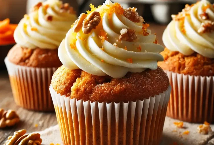 Oppskrift på Veganske Gulrotmuffins