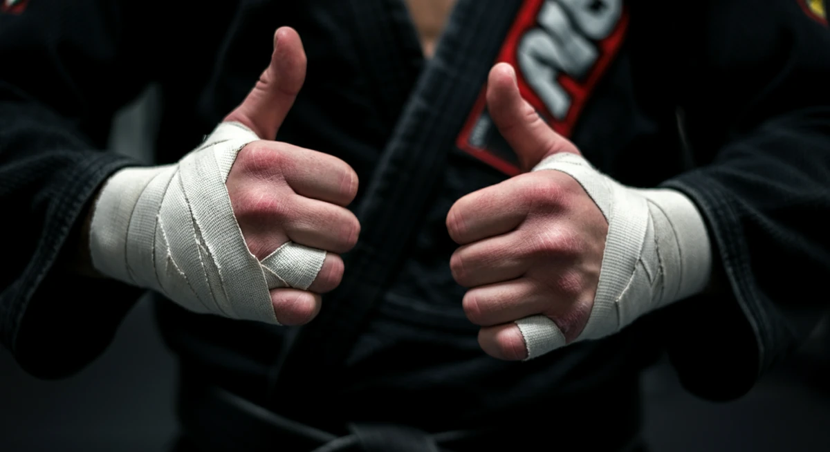 Tape og slitte fingrer — den vanligste BJJ-skaden hos voksne utøvere