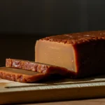Tradisjonell norsk brunost — karamellisert mysost og melkeprotein