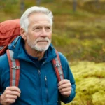 Eldre mann på fjelltur — norsk friluftsliv som dokumentert helsestrategi