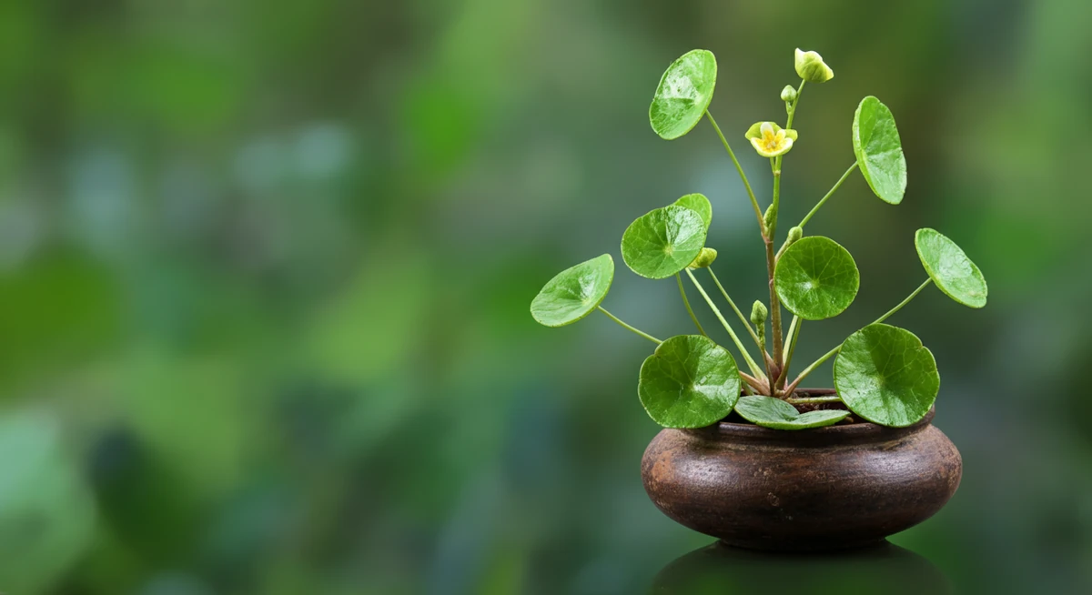 Centella asiatica — gotu kola — botanisk illustrasjon