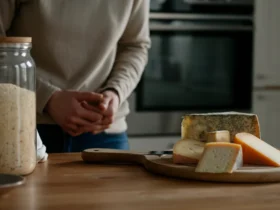 Person vurderer modnet ost — typisk trigger ved histaminintoleranse