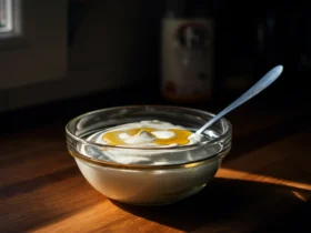 Hjemmelaget tykk yoghurt med honning