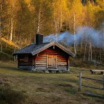 Norsk hytte i bjørkeskog — 72 timers nervesystem-restitusjon