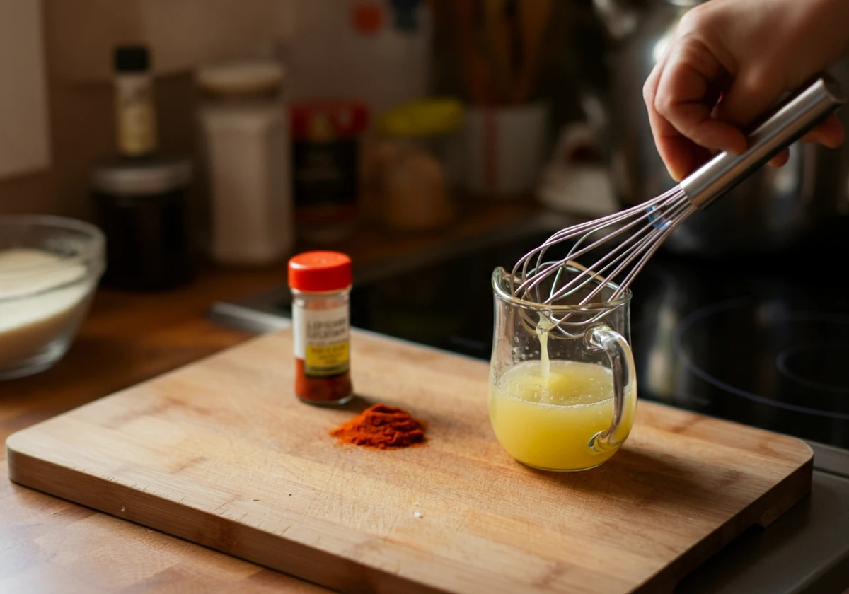 Ingefærjuice blandes med sitron og cayenne