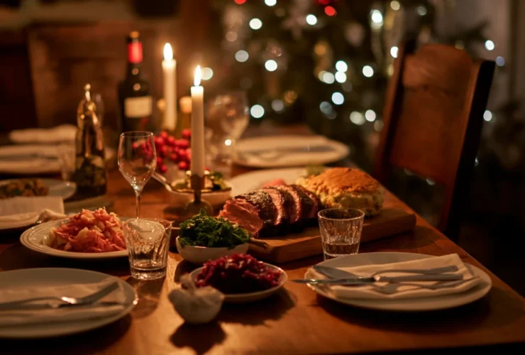 Norsk julematen — ribbe, pinnekjøtt og kålrabistappe på julebord