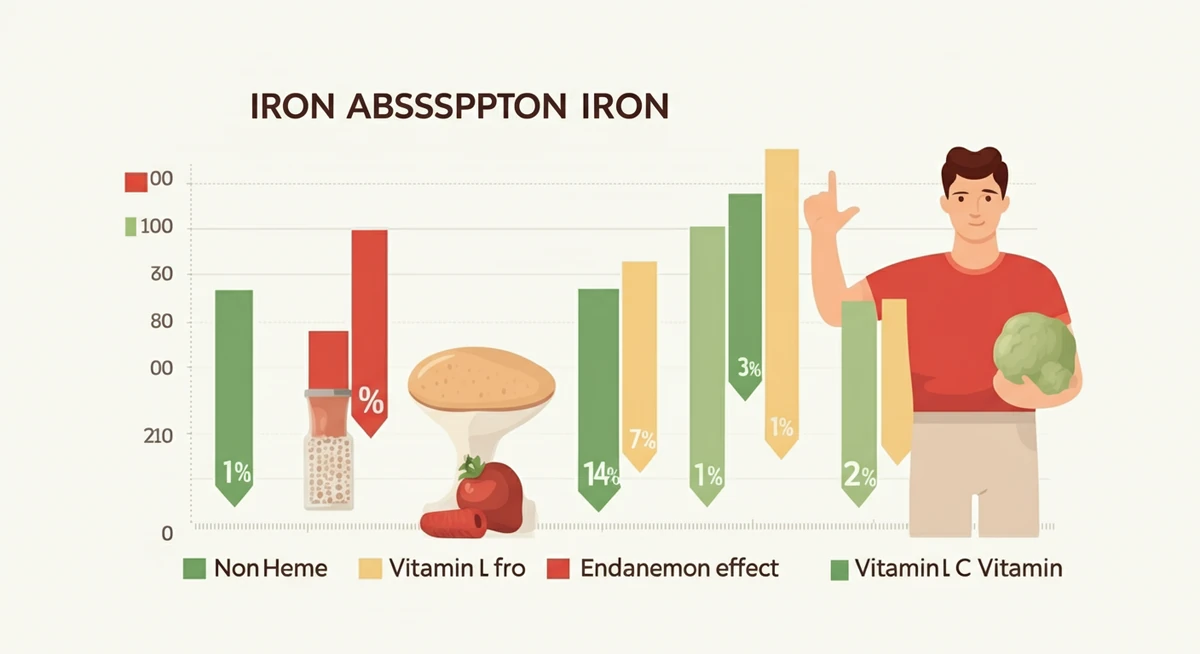 Jernabsorpsjon sammenligning mellom hem og ikke-hem jern med vitamin C effekt