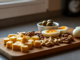 Lavkarbo snacks: ost, nøtter, egg og oliven