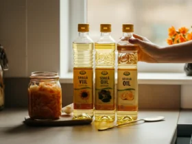 Linolsyre i vegetabilske oljer på en norsk kjøkkenbenk