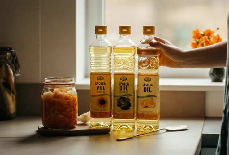 Linolsyre i vegetabilske oljer på en norsk kjøkkenbenk