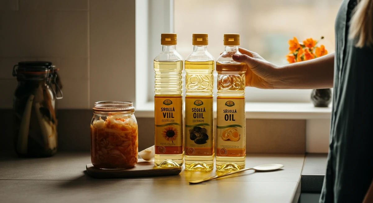 Linolsyre i vegetabilske oljer på en norsk kjøkkenbenk