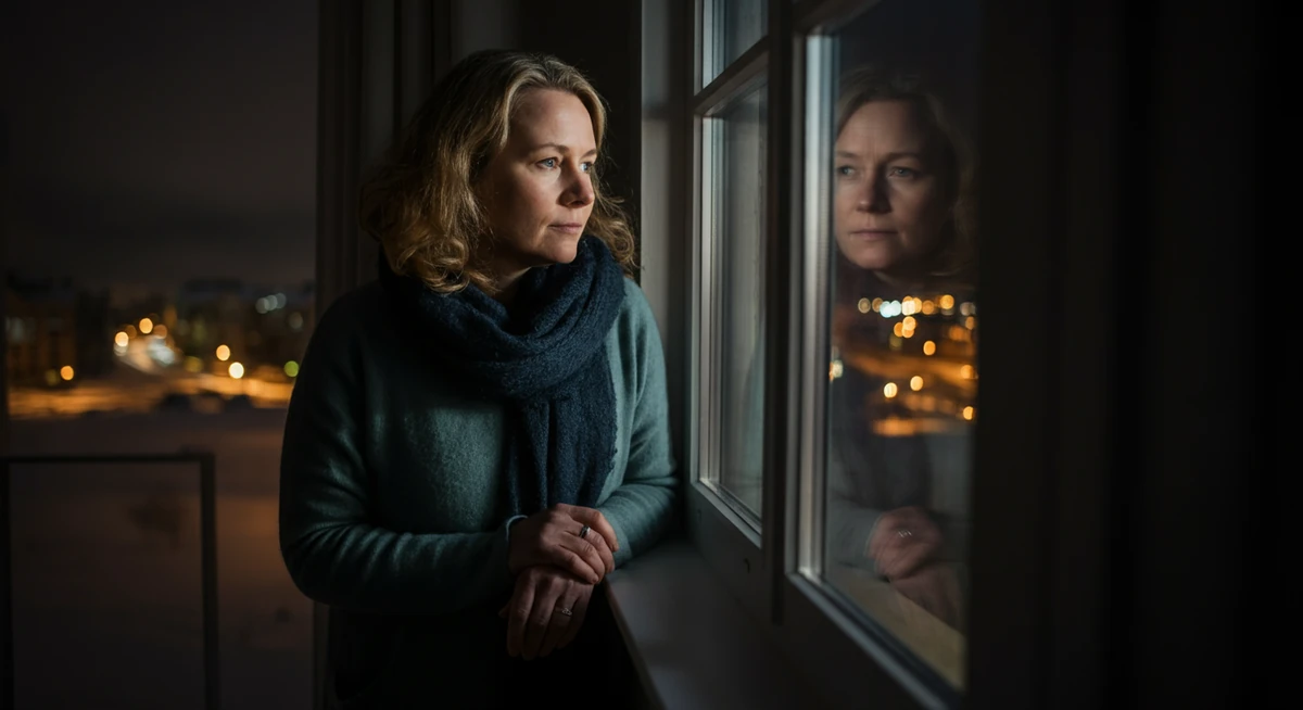 Kvinne i 40-årene i norsk mørketid — D-vitamin-bildet er ikke det fastlegen forteller