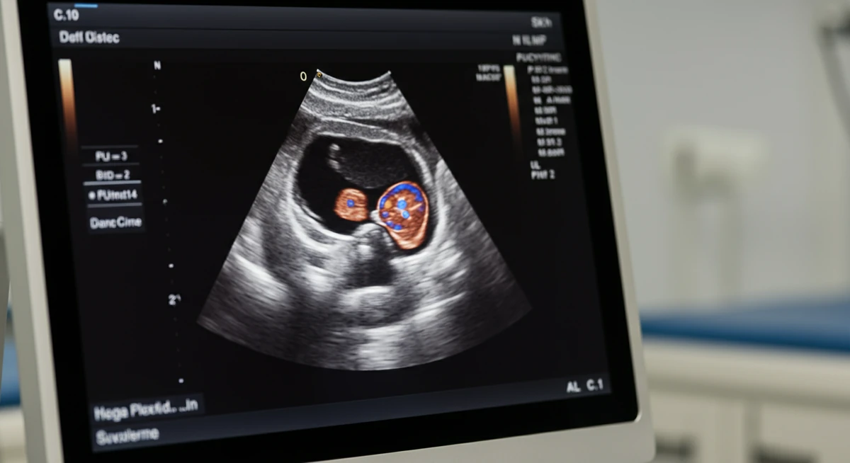 Ultralydbilde av polycystisk ovarie ved PCOS-diagnostikk