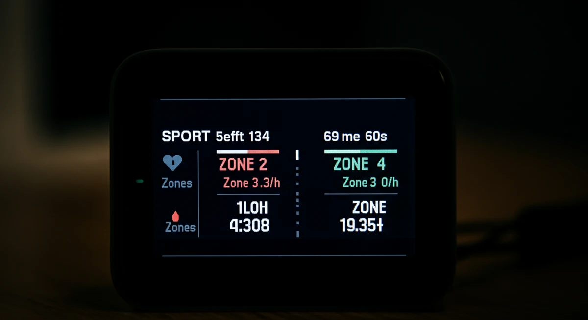 HR-monitor viser polariserte soner 2 og 4 — hopper over sone 3
