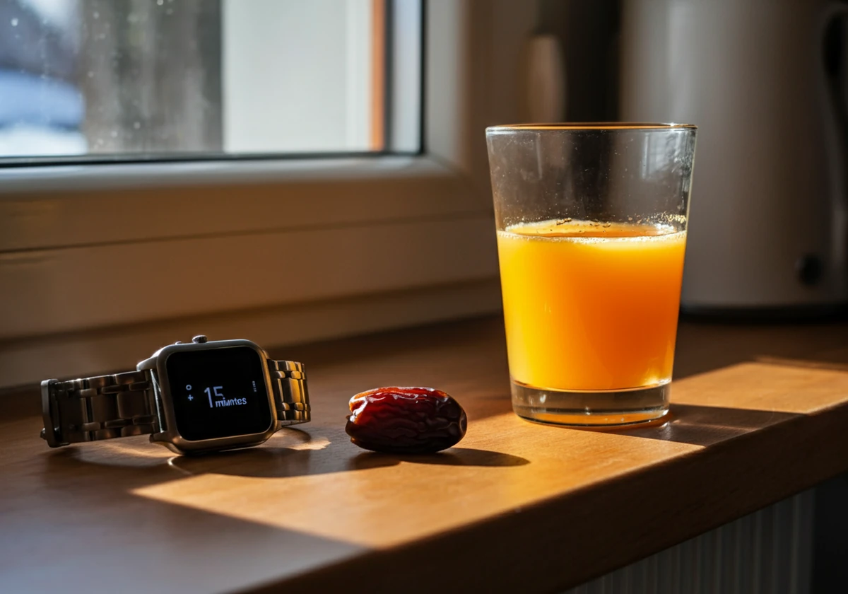 Appelsinjuice og daddel som rask pre workout-energi