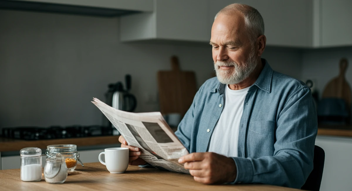 Morgenrutine med pust og avis — vane som senker stress over tid