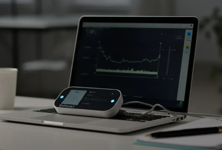 EmWave2 HRV-biofeedback enhet for resonant frequency breathing