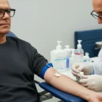 Slank mann over 60 tar blodprøve for utvidet diabetes-utredning