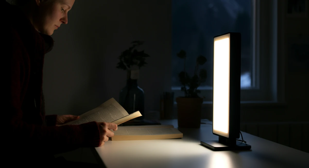 Lysterapi-lampe for sesongdepressivt syndrom (SAD)