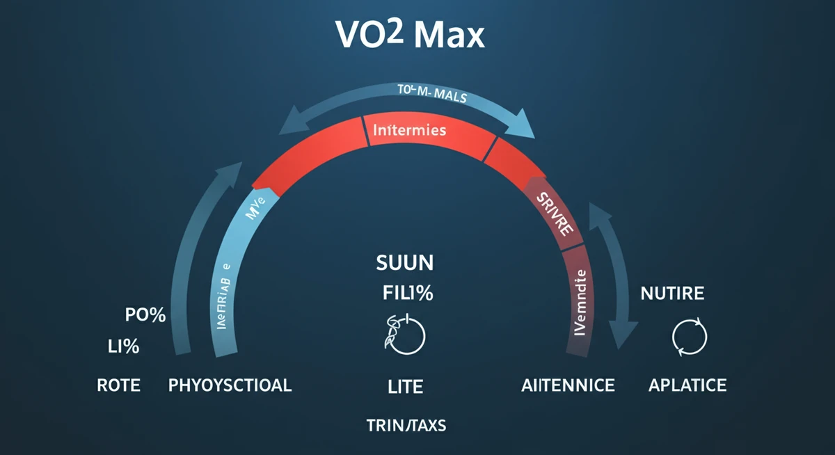 VO2 max treningssoner diagram med intensitetsnivåer og fysiologiske tilpasninger