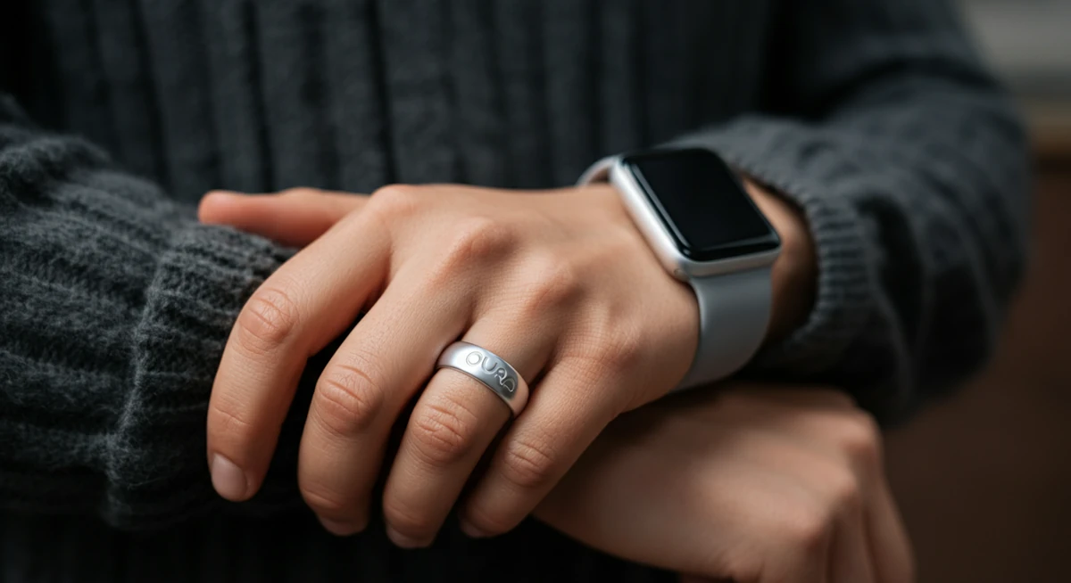 Oura-ring og Apple Watch båret samtidig under 8-ukers test