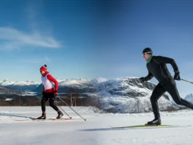 Kontrast mellom rolig langrenn Zone 2 trening og intens HIIT sprint i norsk vinter