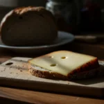 Brunost og blodsukker: brunost på brødskive til frokost