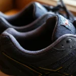 Fuktig innside av sportssko som viser hvorfor det er viktig å forebygge neglesopp