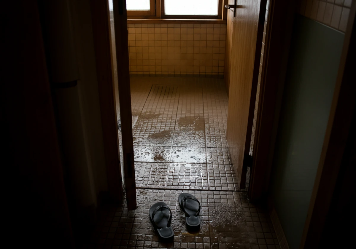 Våt dusjsone i garderobe, fellesarealer øker risiko for at fotsopp kommer tilbake