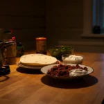 Taco fredag og metabolisme: norsk familie samlet rundt tacobord om kvelden