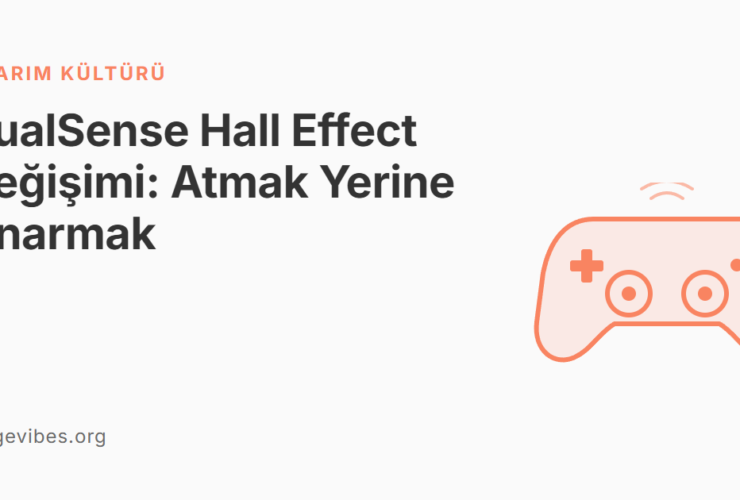 DualSense Hall Effect Değişimi: Atmak Yerine Onarmak
